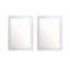 Meuble-lavabo double 60 po avec plateau en marbre de Carrare blanc-581037515