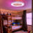 Keiyona 22'' Enclosed Kids Ceiling Fan with Light and Remote, RGB Multicolor Nightlight/Backlight-1352171798