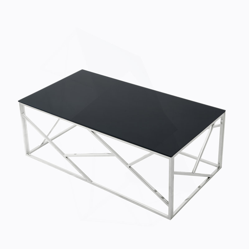 31.4 Inch Modern Two-Tier Square Coffee Table - An Elegant Combination of Clear Glass and Marble Pattern Sticker.It can be used as a coffee table,a side table or a display stand.