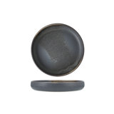 Cloud Terre Iceland Stoneware, 10.75" Dinner Plate (Set of 4), Volcanic Gray