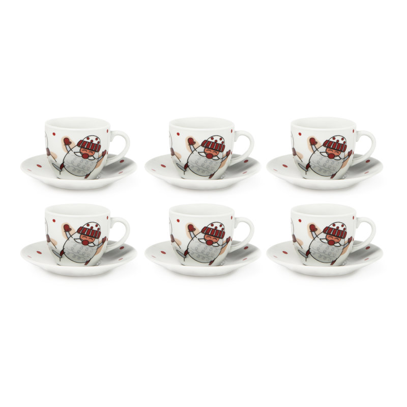 Snowman Porcelain Coffee Cup