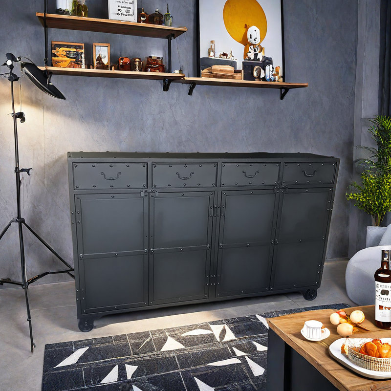 Karger 70.86'' Sideboard, Black, 43.31" H x 70.86" W x 15.74" D