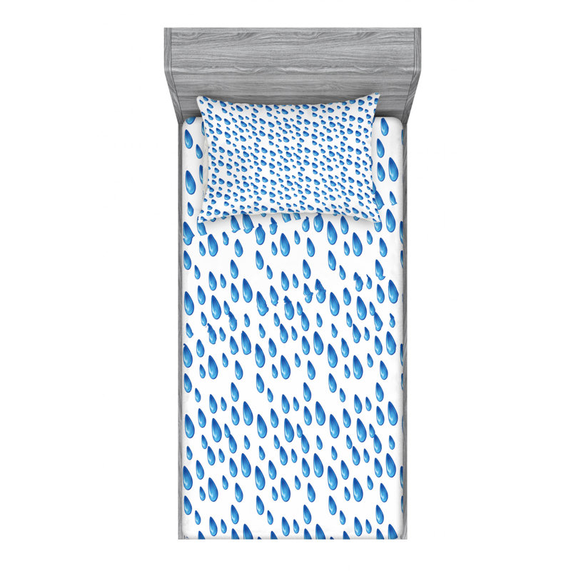 Microfiber Sheet Set, Twin Sheet Set with Fitted Sheet