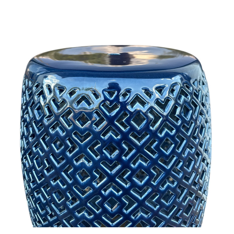 Lorin Garden Stool, Blue