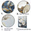 Art mural bleu et blanc peint Magnolias-538966982-538966976