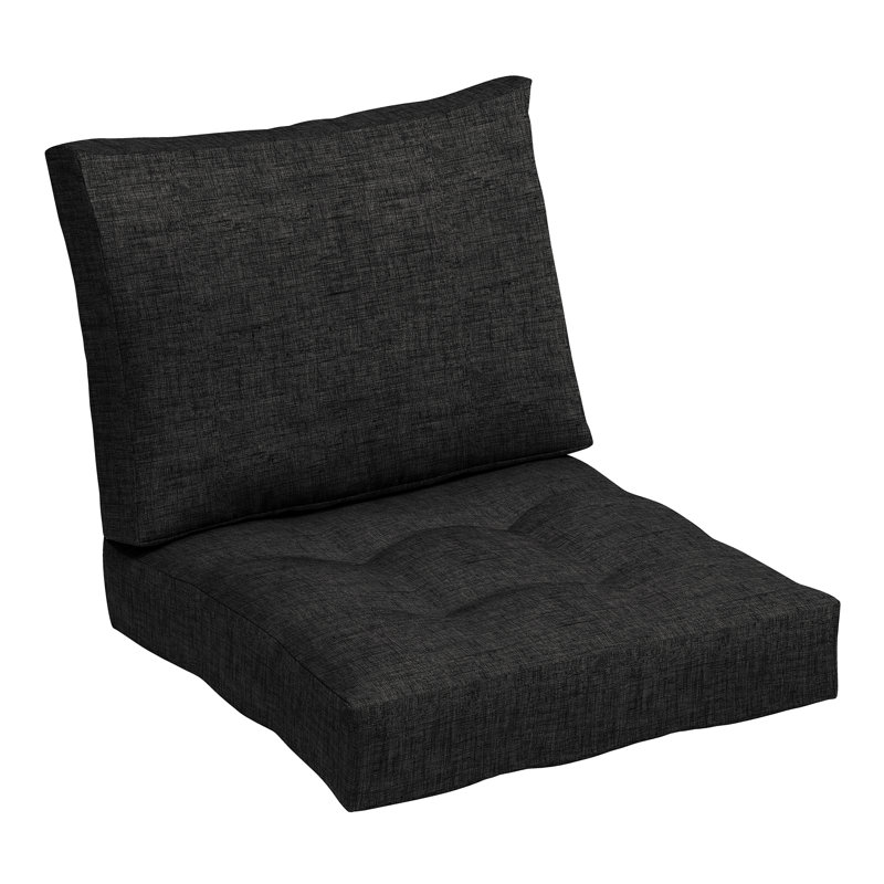 ARDEN Outdoor Lounge Chair 6" Cushion, Black
