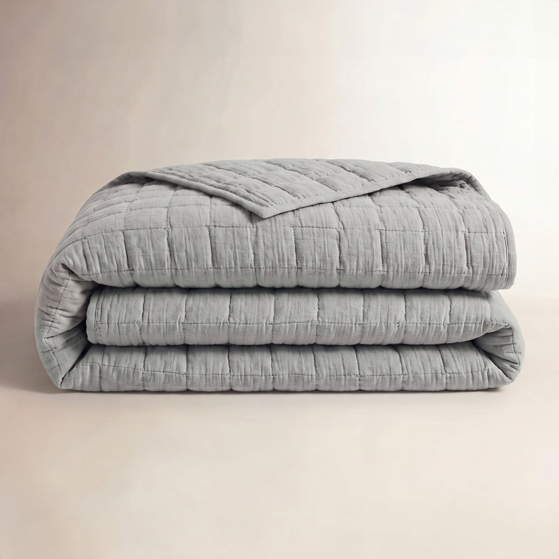 Laken Shale Standard Cotton Reversible Quilt