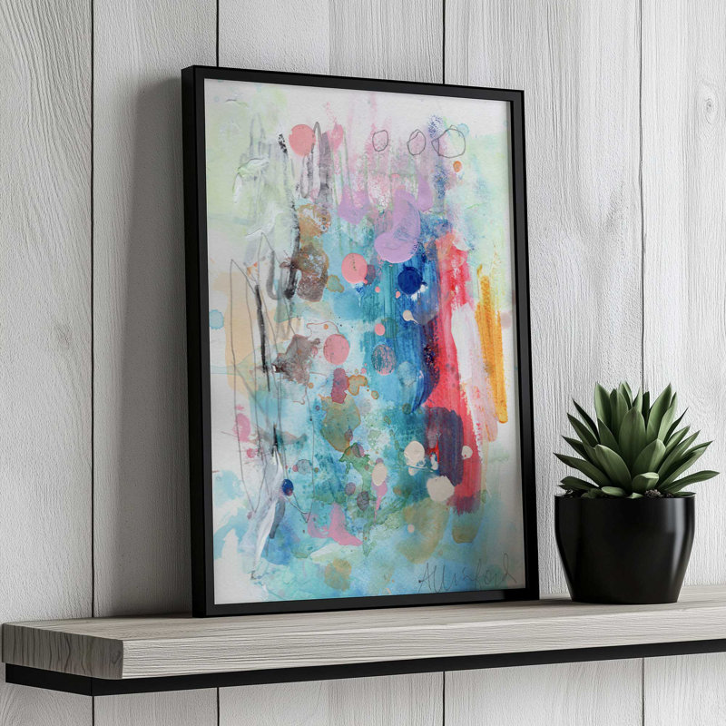 «Oceans Space» par Allison Ford, reproduction d'art, Reproduction encadrée d'une seule photo sans pass, H 18 po x l 12 po