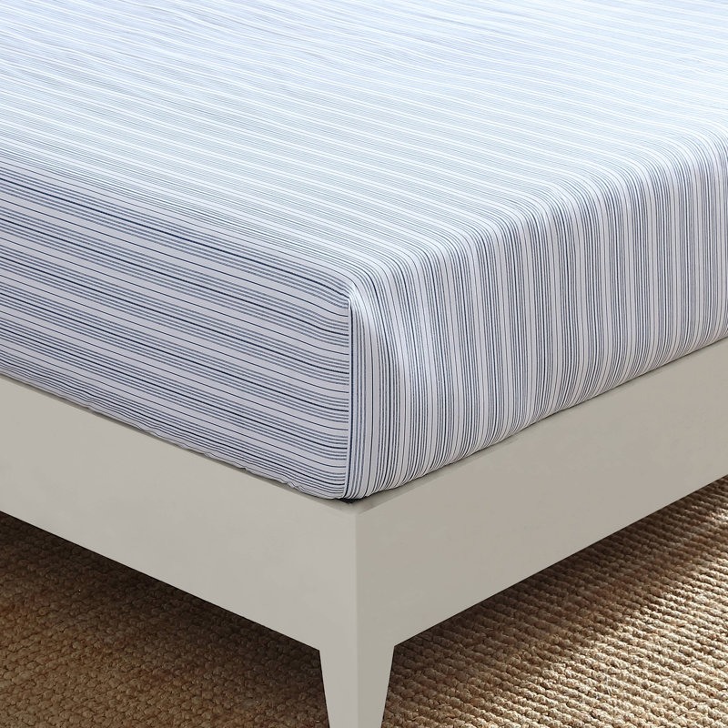 Nautica Percale Cotton Fully Elastic Fitted Sheet, Queen Fitted Sheet