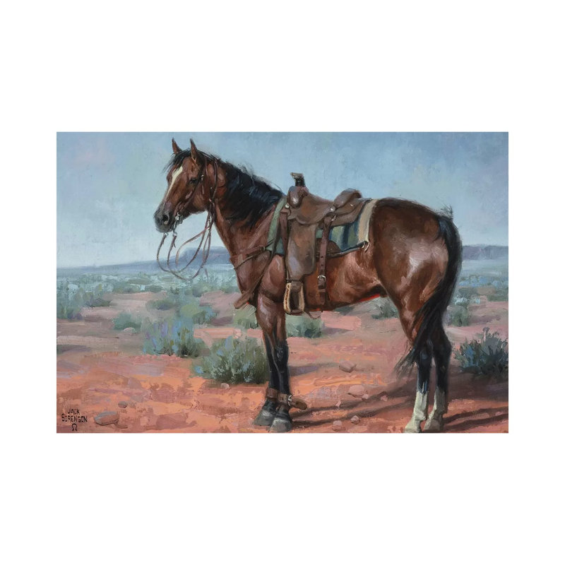 Ready & Waiting by Jack Sorenson - Wrapped Canvas Painting, 30.48 cm H x 45.72 cm W