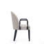 Fauteuil sophistiqué rembourré en bois classique