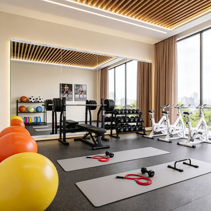 Extra-Large One-Piece Home Gym Mirror, Dance Studio Mirror, Tempered Glass Mirror., 72" x 46"