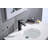 Waterfall Spout Bathroom Sink Single Handle Faucet With Pop-Up Drain (With Overflow)