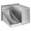 Combo de rangement de cuisine 29,5 po pour l'extérieur - Porte pour îlot de barbecue en acier inoxydable et unité à triple tiroir avec support de réservoir de propane