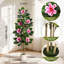 Figuier artificiel avec fleurs de magnolias rose-2127874777-2127874759