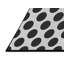 Tapis noir et blanc à motif géométrique-1103567880