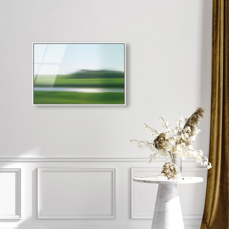 Velocity Meadow II Print by Oliver Gal, 21"H x 31"W, White Floater Frame