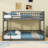 Wood Bunk Bed With Ladder And Slats-114271812-114271816