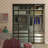 2 Panel - Black Frame - Closet And Room Divider-117204172-117204173