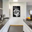 Art mural en verre Wrought Studio ™ «Black Armony» par Cesare Bellassai-1591587965
