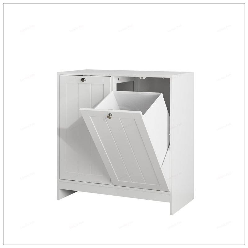Hidden Storage Cabinet, Free-Standing Home Organizer for Efficient Sorting and Space Management