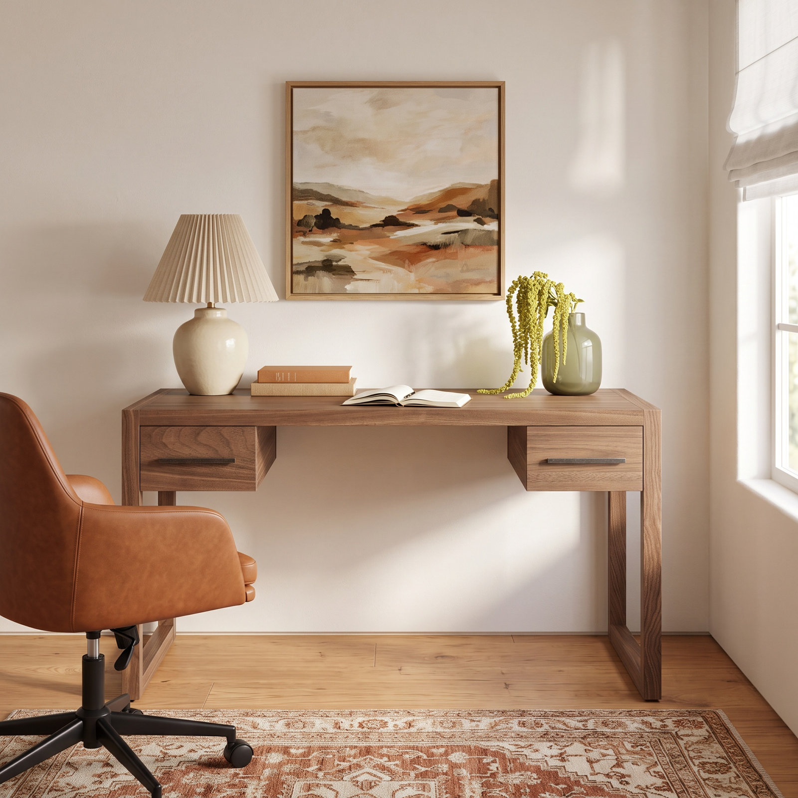 Modica Desk, Honey Brown