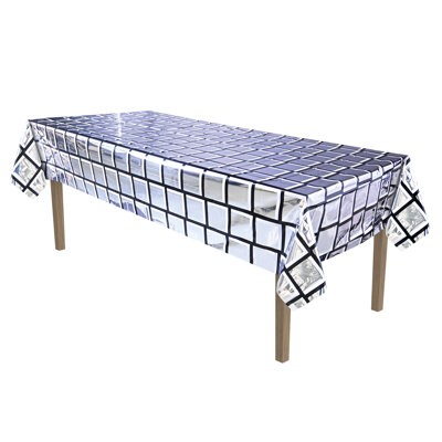 Beistle - Metallic Disco Ball Tablecover - 12 Pieces