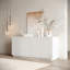 Buffet 59 po avec rangement, 59 portes, moderne et blanc pour la cuisine et le salon | Idée cadeau-131076901