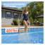 Échelle de piscine hors-sol robuste à 3 marches avec rampes doubles et tapis antidérapants - capacité de 400 lb