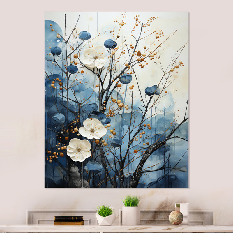 Art japonais Japon sérénité zen minamlisme paysage II - Japon Art mural en métal, H 32 po x l 16 po