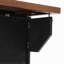 Îlot de cuisine 102,3 po avec table de salle à manger extensible, chariot d'îlot roulant avec armoire de rangement pour poubelles, étagère à épices coulissante à 3 niveaux, table d'îlot mobile sur roulettes pour la cuisine, la salle à manger, noir-1351786148