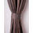 Decorative Grommet Curtains, 360 GSM Poly Cotton Jacquard Fabric, Plain Solid Textured, Dark Blue, 48" x 95", Set of 2 Panel-982951357-982951344