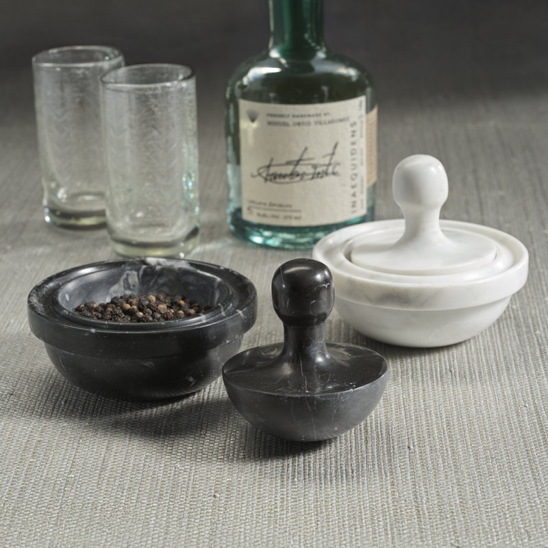 Ross Marble Spice Grinder, White