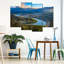 Chattanooga, Tennessee, vue aérienne, impression murale sur toile-768806838