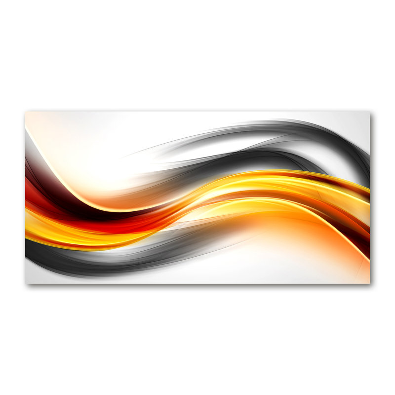 Waves Abstraction - Wrapped Canvas Print