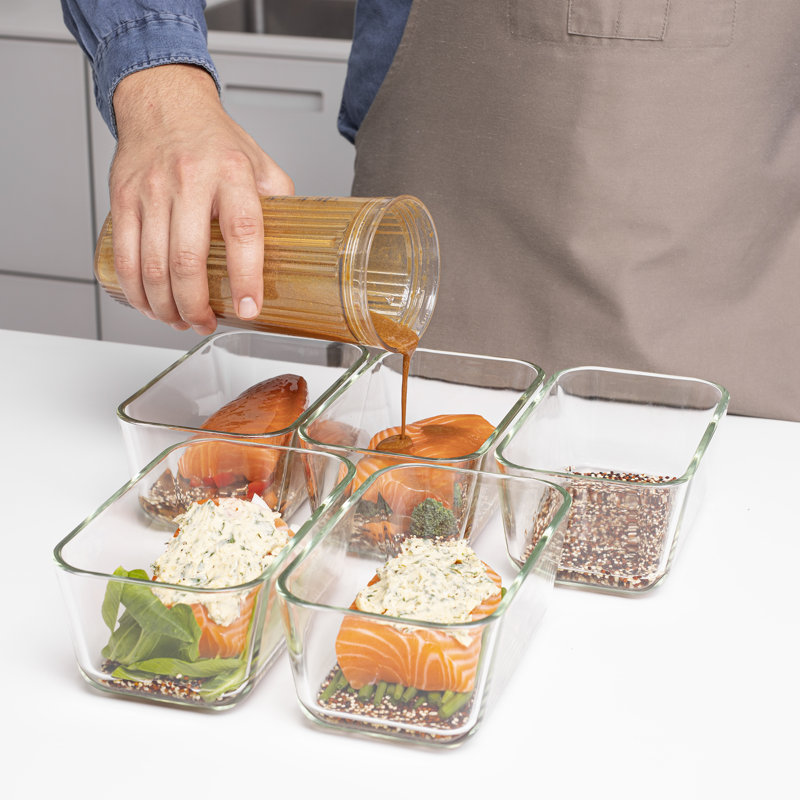 ZWILLING Fresh & Save Glass Airtight Food Storage Container, Meal Prep Container, Medium, La Mer