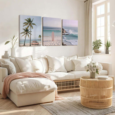 3 Piece Wrapped Canvas Wall Art