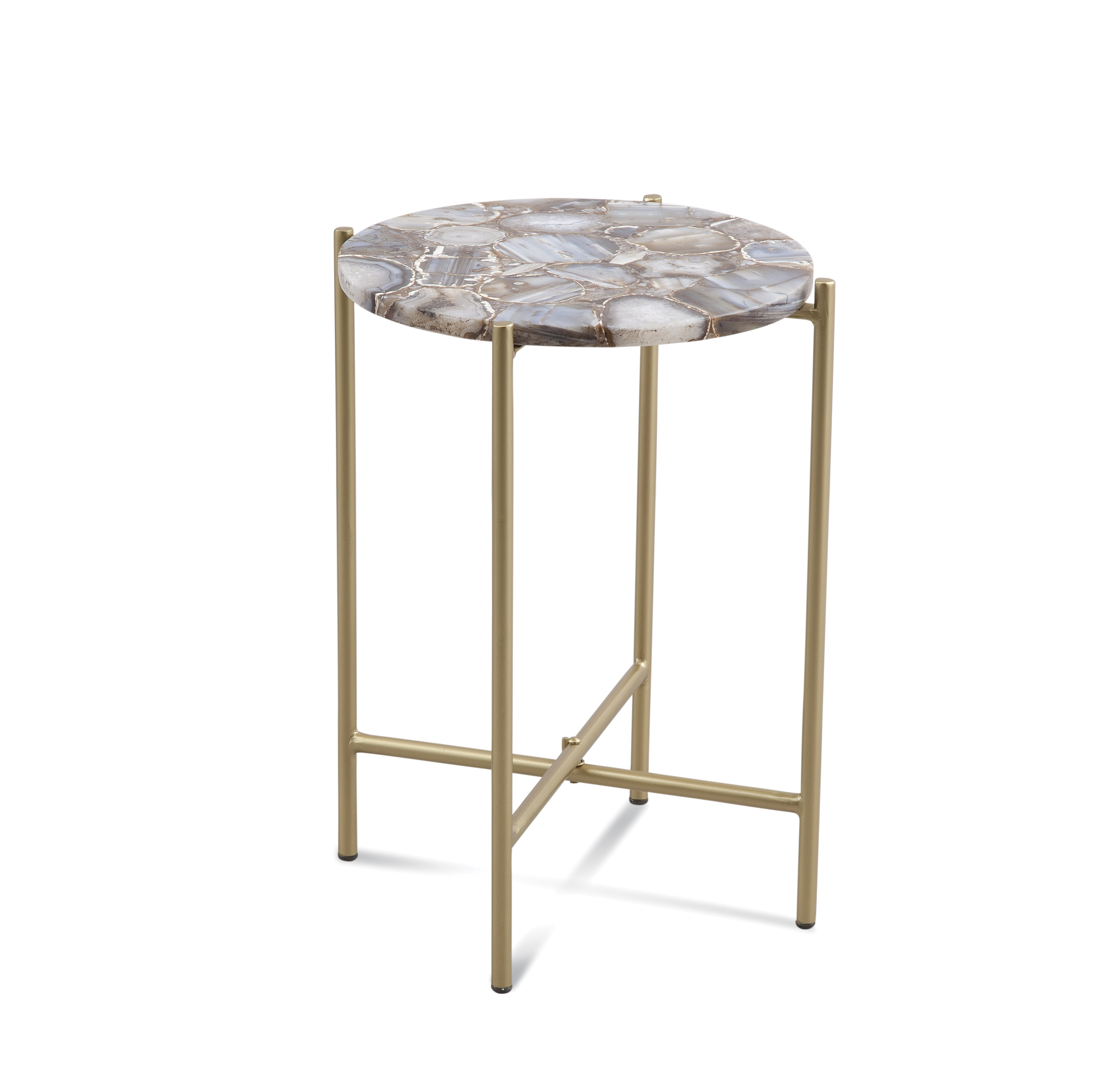 Mercer41 Goulven Stone Top End Table | Wayfair