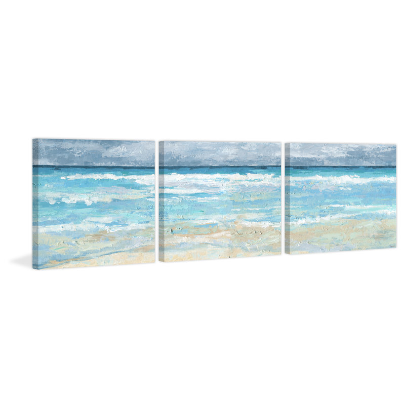 « guépards sea »-image multi-pièces sur toile tendue, H 12 po x l 12 po x P 1,5 po