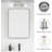 Espird 2-Light Bathroom Vanity Light Fixture With Clear Glass Shades, Wall Sconce For Over Mirror, Farmhouse Modern Design, Vertical Or Horizontal Mounting, E26 Base-96186198