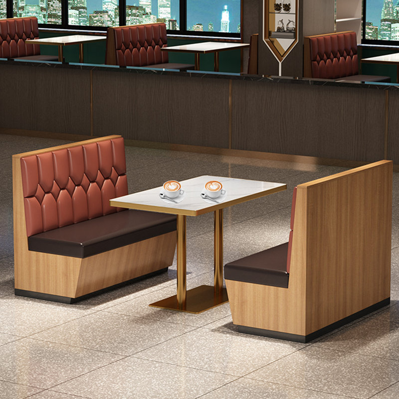Banc rembourré en similicuir restaurant Bar Cafe