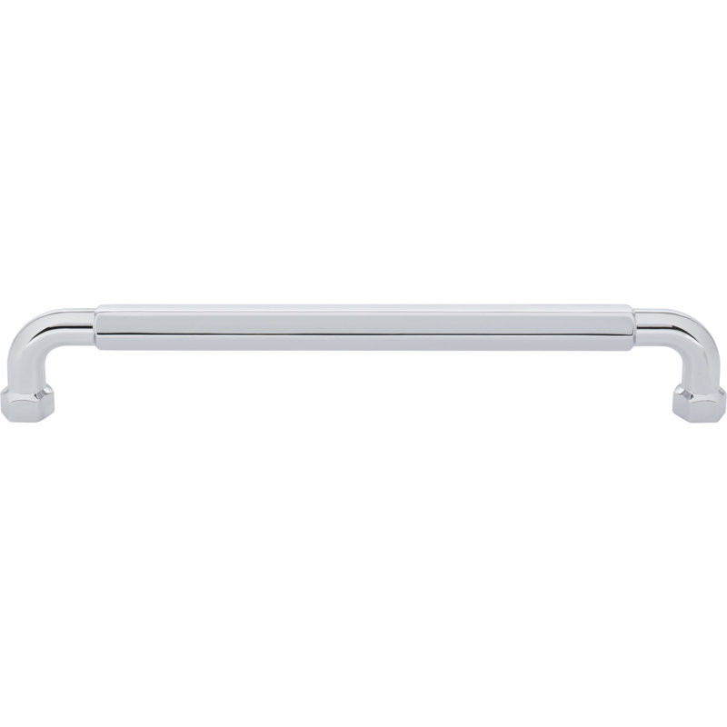 Dustin Appliance Pull, Polished Chrome, 12" Center To Center