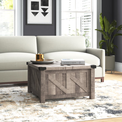Glenford Ybanez Lift Top 4 Legs Coffee Table with Storage