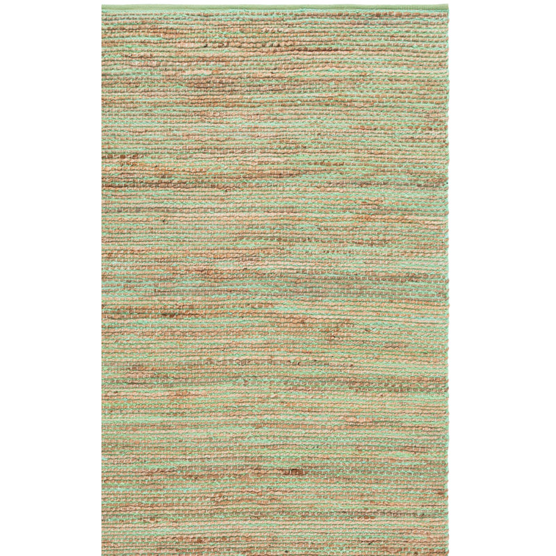Cape Cod 236 Hand Woven Jute; Cotton No Pattern Rug, Runner 2'3" x 8'