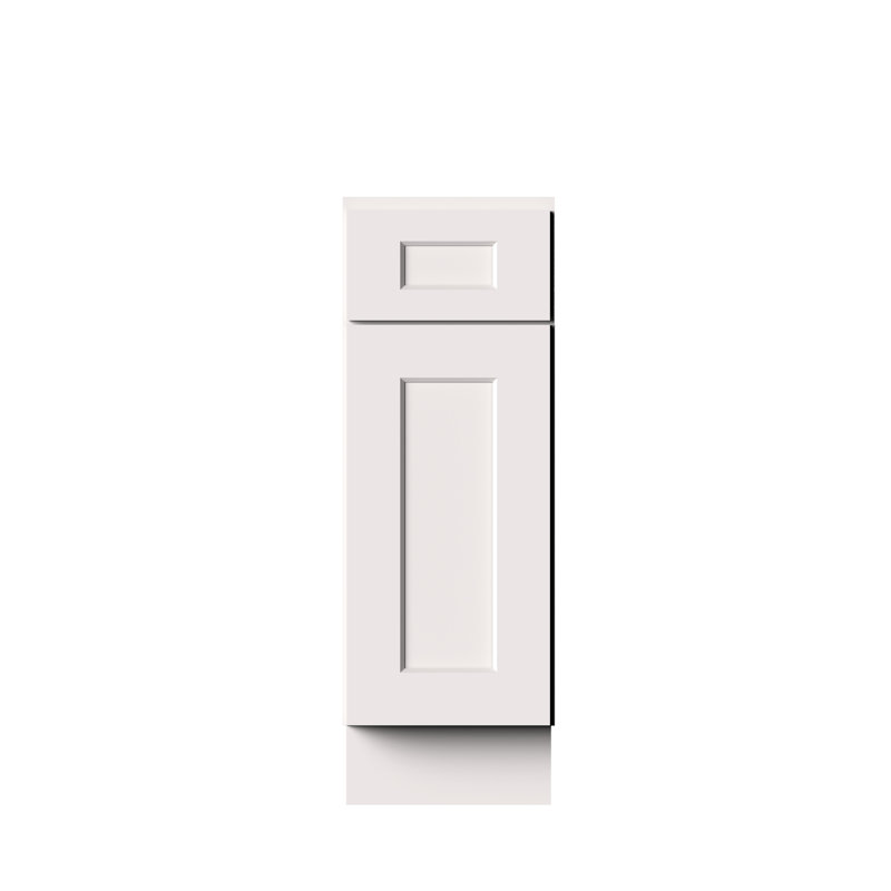 CASAINC Ready-to-Assemble Kitchen Cabinet Base Cabinet, Ivory White, 12"