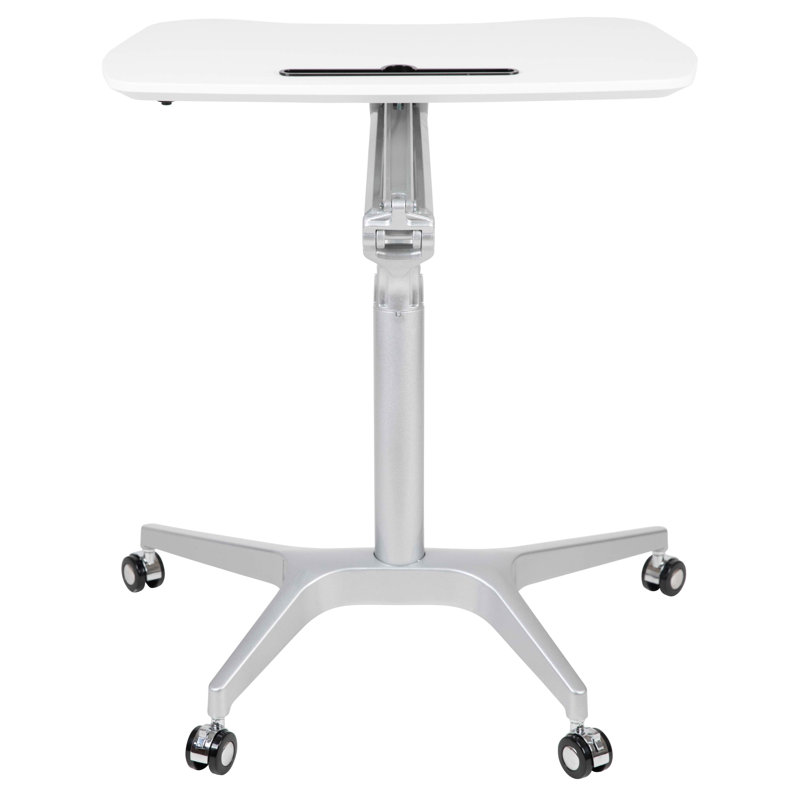 Bureau d'ordinateur ergonomique Veltri, Blanc