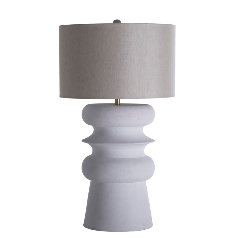 Claudius Table Lamp, Plaster White