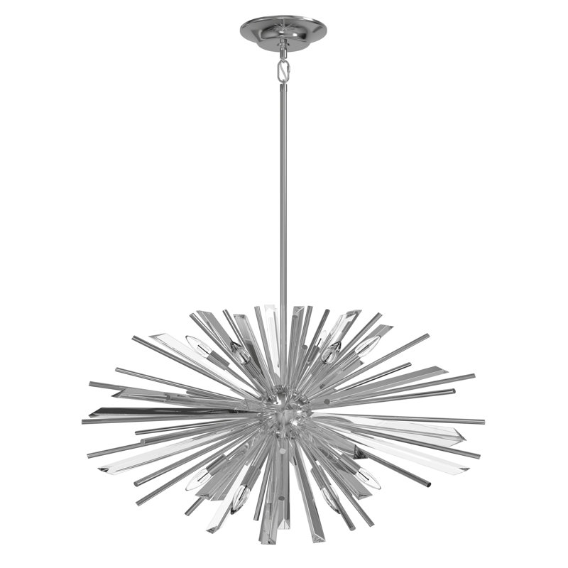 Palisades 8 - Light Chandelier, Polished Chrome