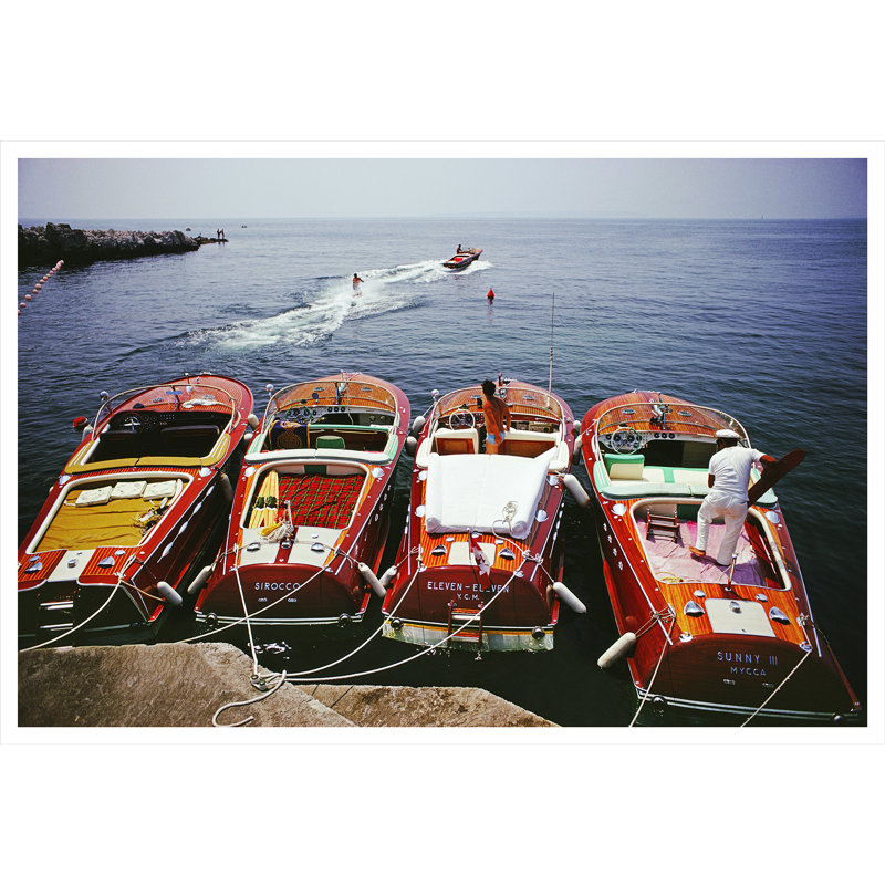 Hotel Du Cap-Eden-Roc Print by Slim Aarons, 32.5" H x 48.5" W x 0.1" D, Unframed