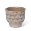 Rustic Modern Round Ceramic Planter-1837859990